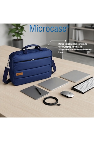 Macbook Pro 14'' M4 Pro/ Max 2024 2024 İle Uyumlu Notebook Macbook Evrak Çantası Lacivert Al5496 Laptop Çantası
