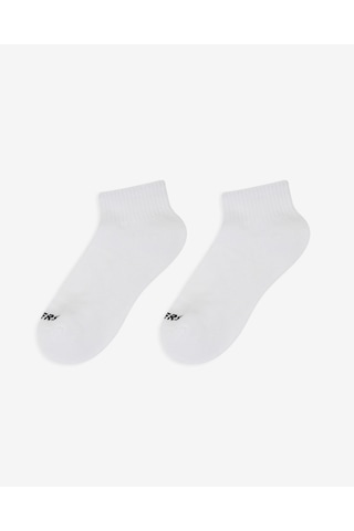 Skechers 6'lı Unisex Yarım Taban Destekli Quarter Crew Çorap Unisex Beyaz Çorap S118214-100