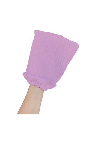 Bebek Banyo Lifi Tahriş Etmeyen Banyo Kesesi %100pamuk Gül Kurusu