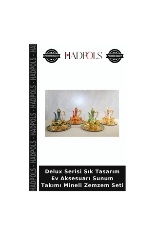 Delux Serisi Şık Tasarım Ev Aksesuarı Sunum Takımı Mineli Zemzem Seti Diğer
