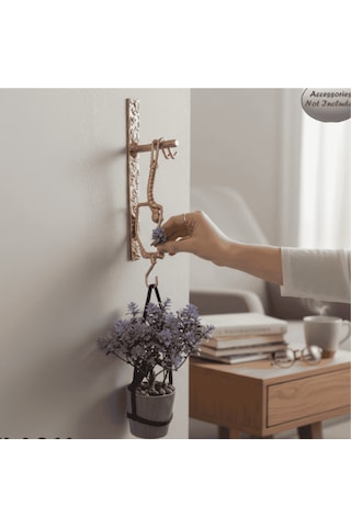 Dekoratif Sarkan Adam Duvar Askısı Wh011 Altın