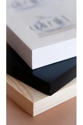Premium Kalite 21x30 Cm A4 Ahşap Çerçeve, Siyah Ve Beyaz