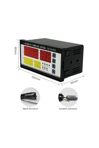 Xm-18 Ac 220v Dijital Nem Ve Sıcaklık Kontrol Cihazı Otomatik Kuluçka İnkübatör Termostat 220v