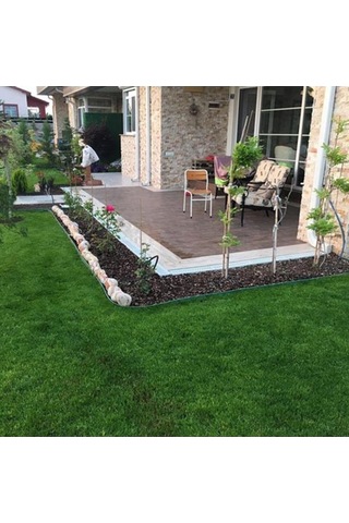 Çim Sınırlayıcı Esnek 25 MT Yeşil Çim Ayırıcı