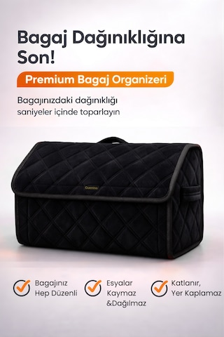 Bagaj Çantası Oto Bagaj Organizer Lüks Tay Tüyü Su Geçirmez Kaymaz Katlanır Düzenleyici - Tcy2 Stiloto