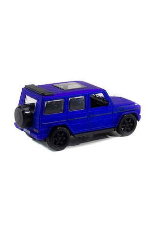 Metal Mercedes G63 Çek Bırak Model Araba Mavi Işıklı 12 Cm