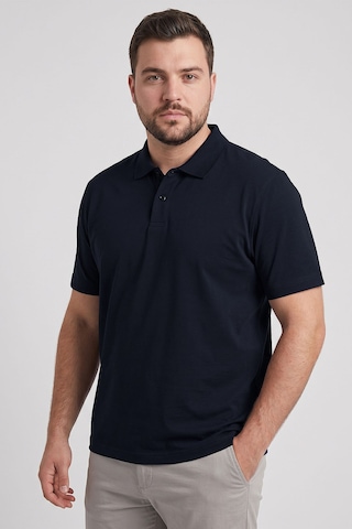 Tommy Life Lacivert Polo Yaka Büyük Beden Battal Erkek T-shirt - 88511
