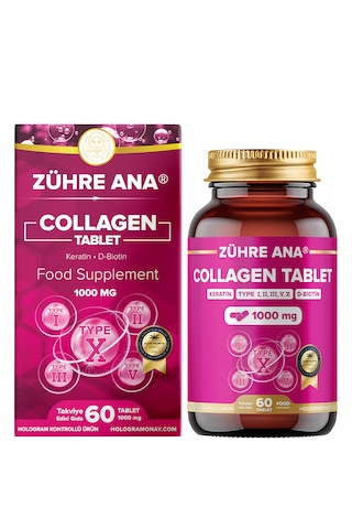 Zühre Ana 5 Tip Hidrolize Kolajen 60 Tablet