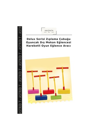 Delux Serisi Zıplama Çubuğu Oyuncak Dış Mekan Eğlencesi Hareketli Oyun Eğlence Aracı