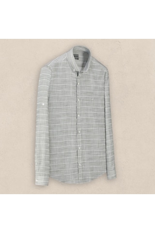 Sarar Carina Interview Slim Fit Erkek Gömlek 3186926 Haki