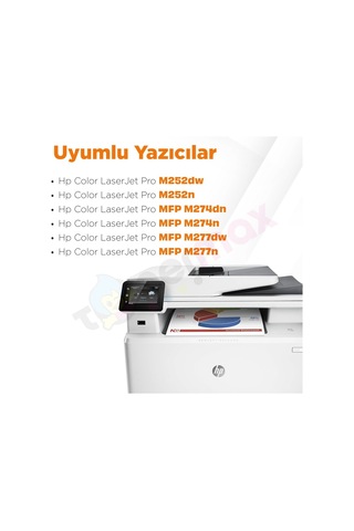 Hp 201x / Cf400x Uyumlu Toner 2'li Paket + 1 Siyah Hed...