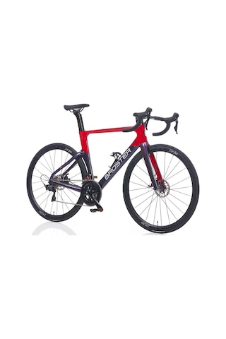 Broster Aero Cr-4000 105 Set Full Karbon 52 Cm Yol Yarış Bisikleti Kırmızı Lacivert Kırmızı