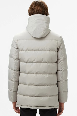 Lacoste Down Fill Jacket Kaztüyü Dolgu Kapüşonlu Gri Mont Gri