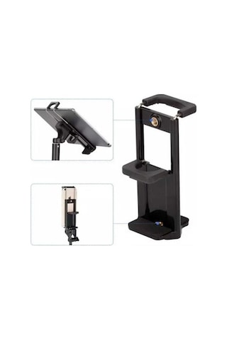 Telefon Ve Tabletler Için Tripod Tutucu Başlık Profesyonel Tutucu