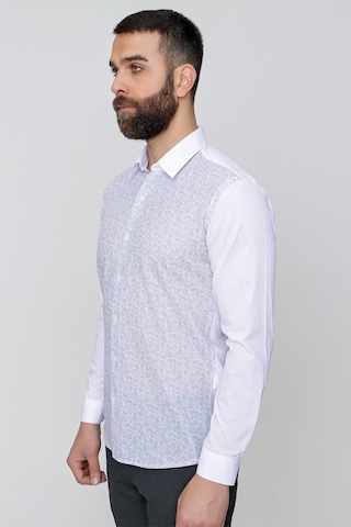 Efor G 1481 Slim Fit Gri Spor Gömlek Gri