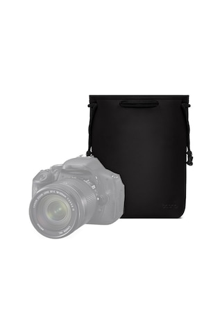 Baona Kamera Çantası Lens İpli Kılıfı, Boyut: Orta Siyah Diğer