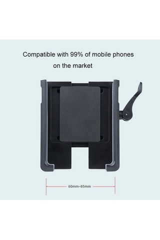 Ebitda Döndürülebilir Pvc Motosiklet-bisiklet Gidon Montajlı Telefon Tutucu Siyah Siyah