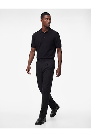 Koton Regular Fit Kol Detaylı Düğmeli Polo Yaka Kısa Kollu Triko Tişört Siyah 6sam70005ht Siyah
