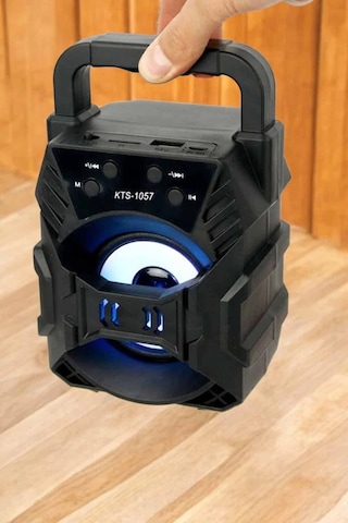 Buğz Işıklı Bluetooth Hoparlör Müzik Ve Renkli Işık Taşınabiilir