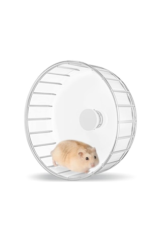 Hamster Tekerleği Sessiz, 17 Cm Hamster Egzersiz Tekerlekleri Temel - Sessiz Spinner Hamster Koşu Tekerlekleri Gerbil Cüce Suriye Hamster Fare İçin