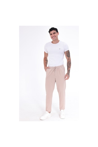 Blayn Jeans Erkek Regular Fit Gabardin Pantolon Günlük Rahat Kesim Klasik Erkek Pantolon Bej