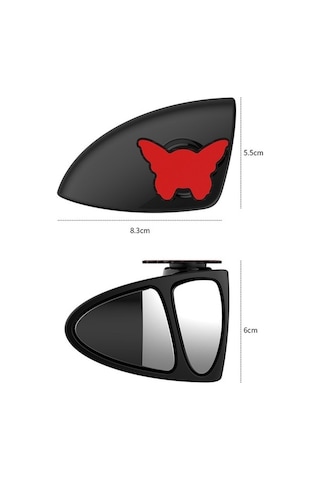 Novahub Üç Taraflı Sağ Nokta Kör Dönebilen Derece Aynası Arada 3'ü 360 1 So