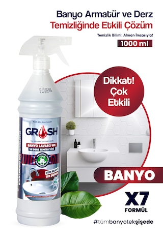 Ultra Güçlü Banyo Temizleyici Ve Kireç Çözücü Sprey Büyük Boy
