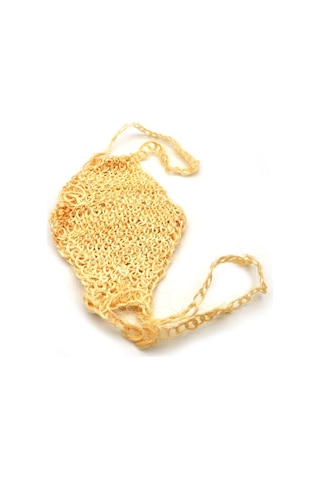 Doğal Örme Palmiye Lif Banyo Hamam Vücud Kesesi İpli 23x33 Cm