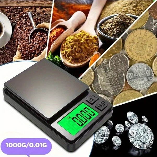 Trendooze Sunshine022 1lb Hacettepe 0 01g Cep Terazisi Altın Tartı Mutfak Okul Siyah