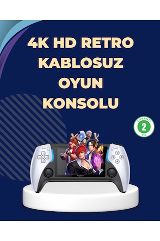 Mey İthalat Kompakt Ve Hafif Retro Oyun Konsolu 1000 Klasik Oyun Dahil