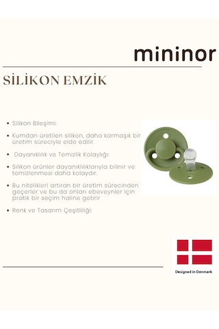 Mininor Silikon Emzik 0+ Ay - Duckling - Sarı