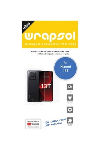 Xiaomi 13t Ön, Arka Ve Yan 360 Derece Tam Kaplama Poliüretan Film