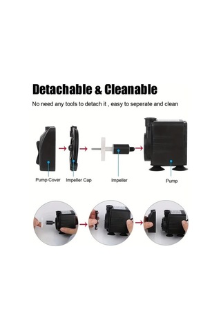 Besthome1 Avrupa Fişli 25w 1500-2000l/h Çok Fonksiyonlu Suyu Pompası Bahçe Akvaryum