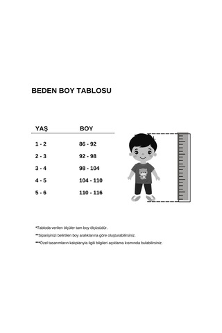 Erkek Çocuk Kapüşonlu Havlu Kumaş 2'li Takım 001