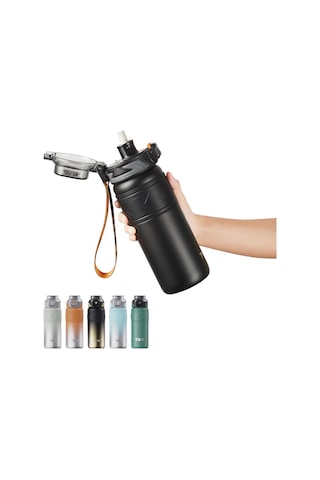 Tkk Çelik Termos Matara 500 Ml Siyah