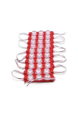 12v Camlı Soft Parmak Kırmızı