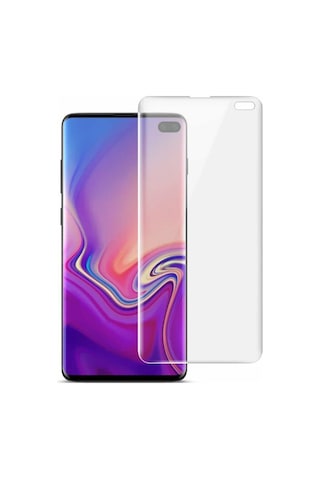 Samsung Uyumlu Galaxy S10 Plus Nano Kırılmaz Cam Ekran Koruyucu Şeffaf