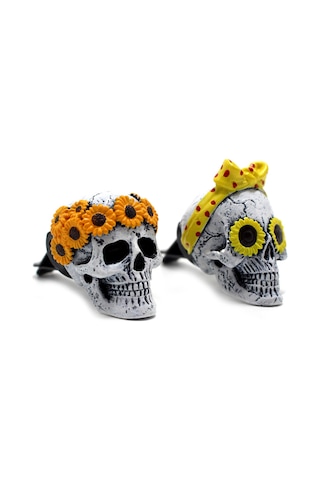 Singree 2 Adet Otomobil Havalandırma Deliklerinden Hayalet Kafa Kokulu Klips - 2 Adet Kokusu Taşıyıcı Tablet İçeren Araç Dekorasyon Aksesuarı