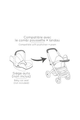 Smoby Maxi-cosi&quinny 3'ü 1 Arada Oyuncak Bebek Arabası - Pembe 253121