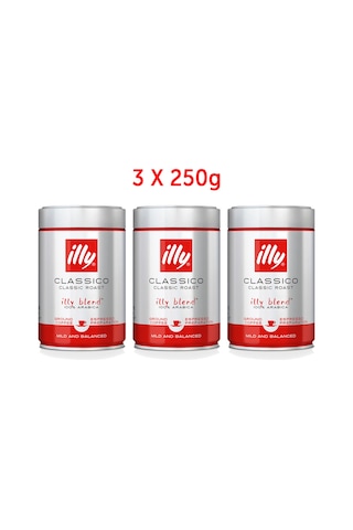 illy Toz Kahve (3x250gr) - Orta Kavrulmuş illy Toz Kahve (3x250gr) - Orta Kavrulmuş