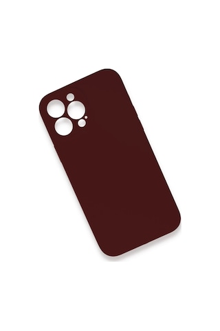 Newface - 581 - iPhone Uyumlu 13 Pro Max Kılıf Lansman Legant Silikon - Csmo-tex - - Bordo