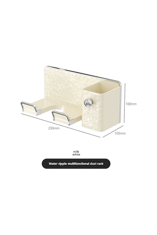 Springsun Banyo Saç Kurutma Makinesi Rafları - Deliksiz Duvar Takımı, Çok Fonksiyonlu Plastik Organizer, Havlu Kurutma Tabanı, Hafif Ve Dayanıklı Tasarım Diğer