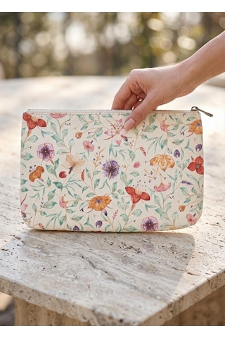 The Mia Clutch Flower 27 X 19 Cm Çok Renkli