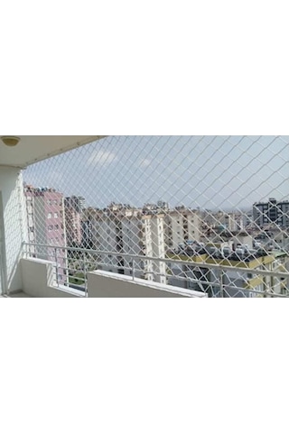6mm 2x9mt Balkon Güvenlik Filesi Çocuk Emniyet Ağı