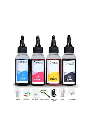 Canon Pixma E204 E304 E3140 E3340 E4240 Uyumlu Kartuş Dolum Seti