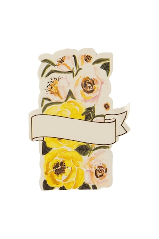 Rosa Kağıt İsimlik 8,5x12,5 Cm 12'li Paket Beyaz