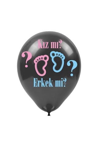 Cinsiyet Partisi Baskılı Balon 5Li