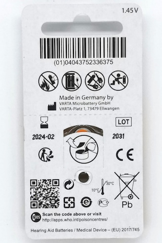 Remcell 13 Numara 1.45V İşitme Cihazı Pili Blister 6 x 5'li