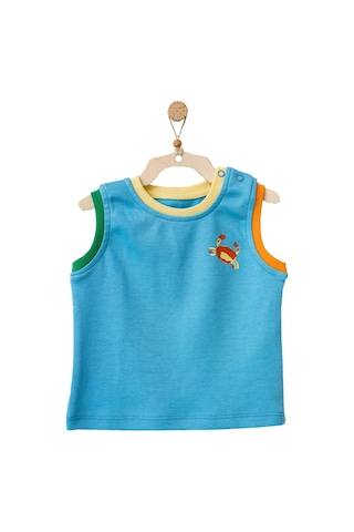 Andywawa Erkek Bebek Deniz Temalı Mavi Tişört Ac21872r 001