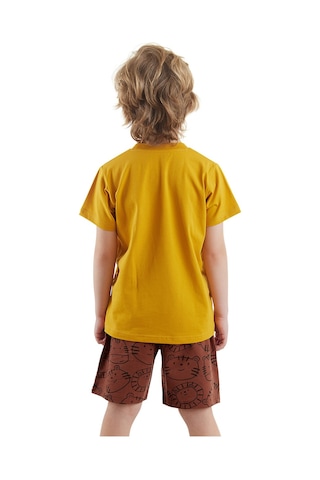 Denokids Wild Erkek Çocuk T-shirt Şort Takım Çok Renkli